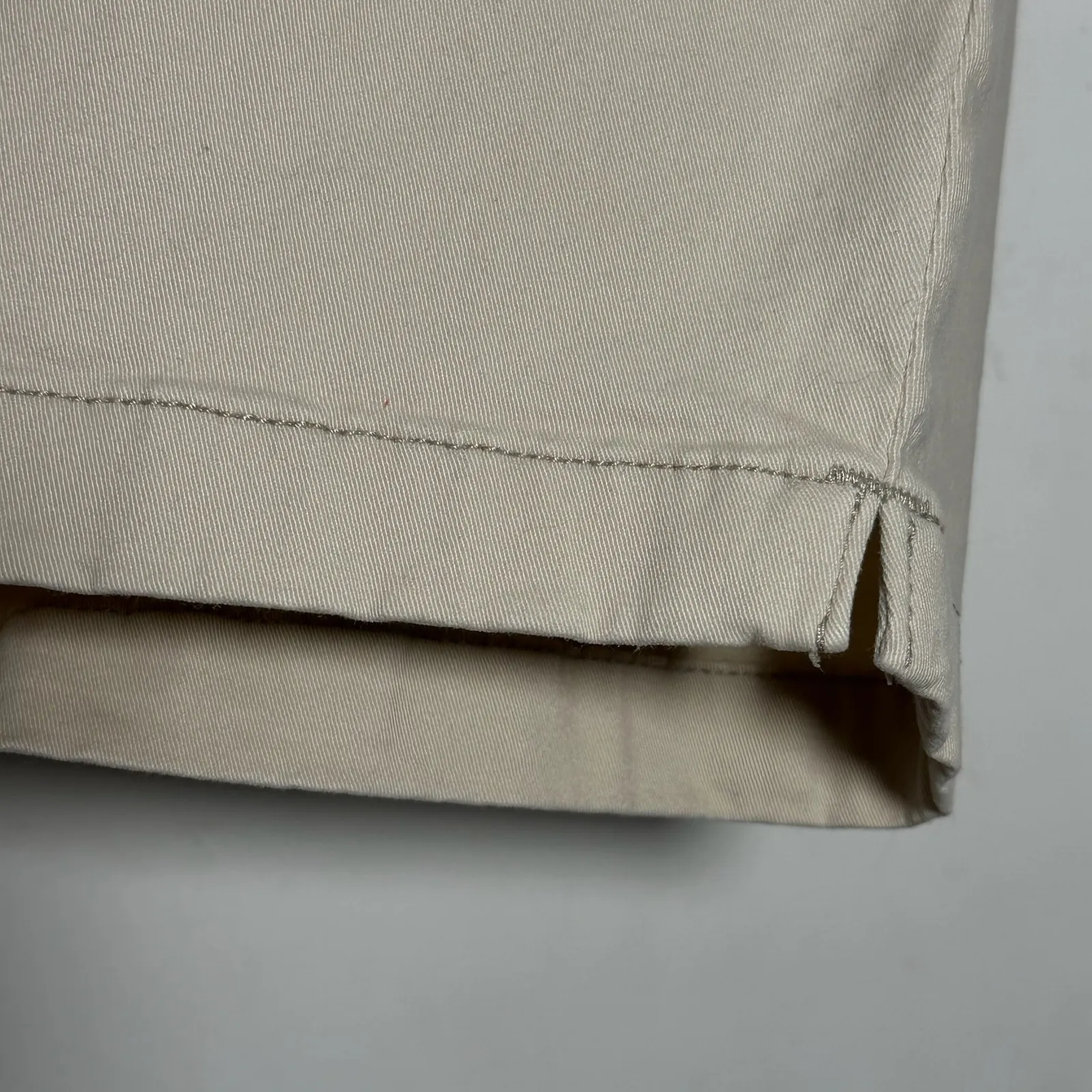 NINE WEST Womens Beige Bermuda Shorts Size 8 Casual Knee Length Cotton Blend - Image 8