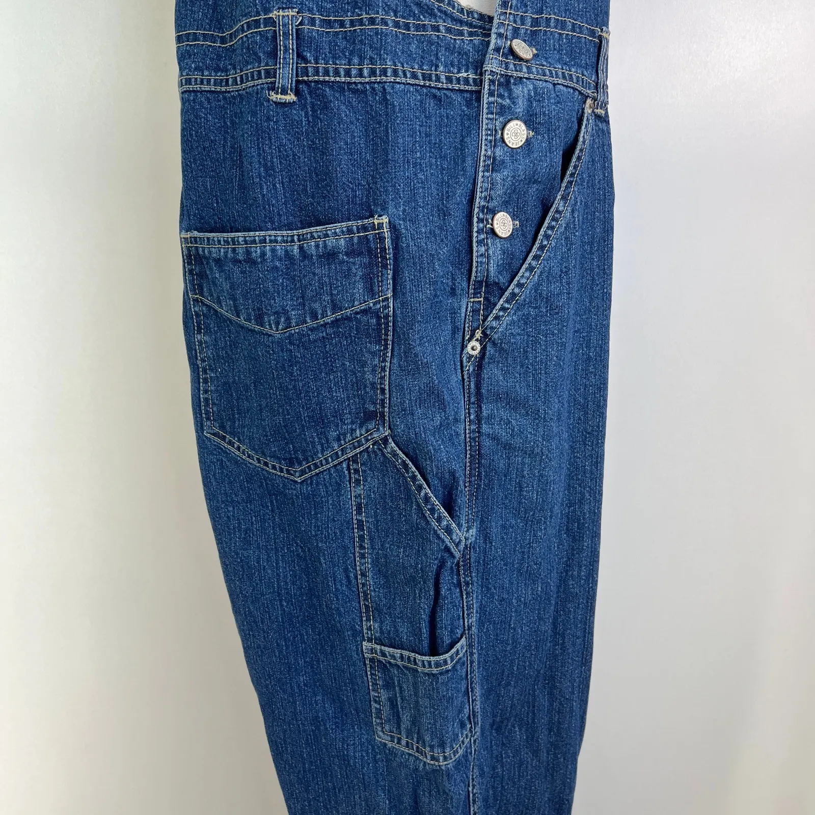 Vintage Bill Blass Jeans Deadstock Denim Overalls Blue Cotton - Image 6