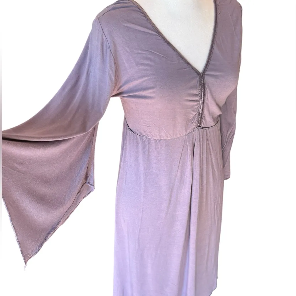 Jonano Angel Tunic Dress Bamboo Purple Womens Size Large Fairy Angel Boho Witch - Image 8