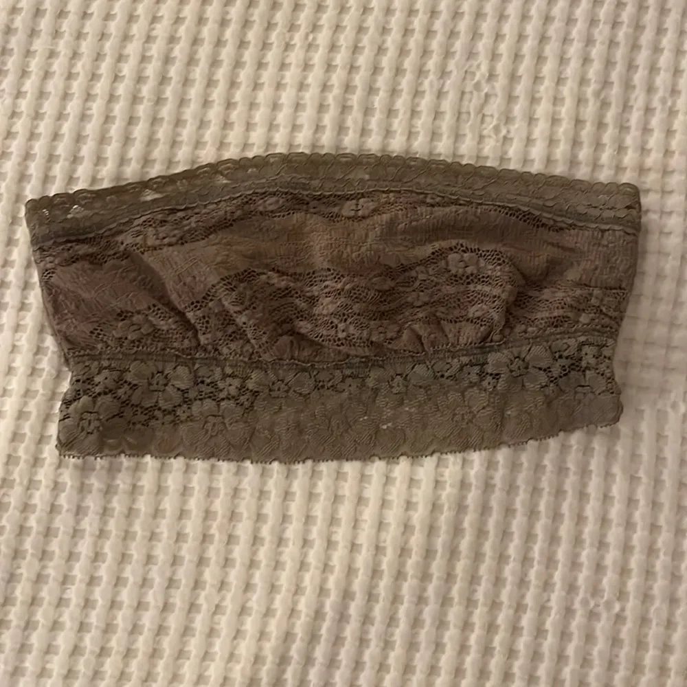 Free People Intimates | Lace Bandeau Strapless Taupe Brown XS - Image 3