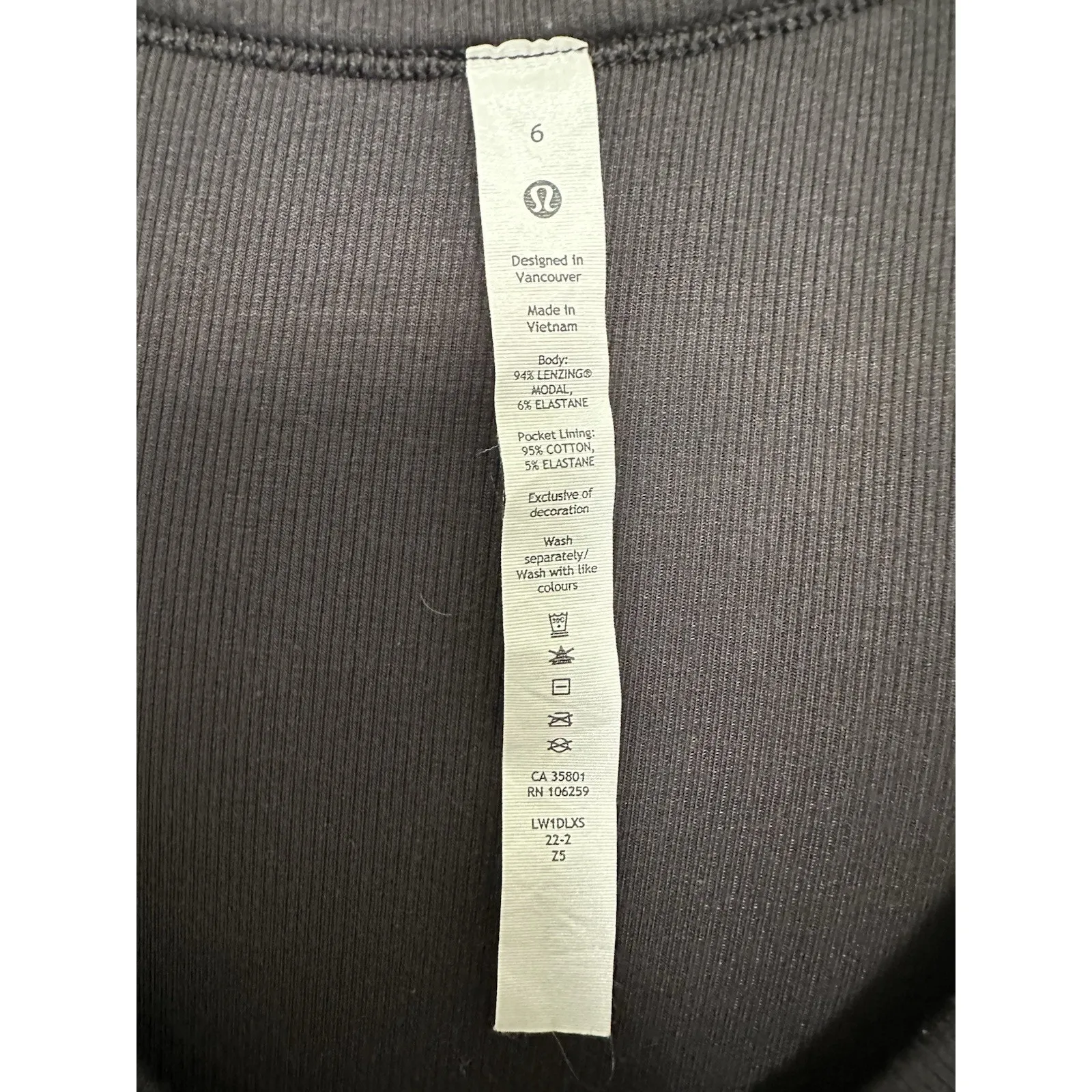 Lululemon Modal Wrap Romper 4"' Black Size 6 - Image 7