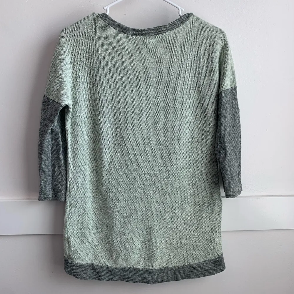 Chelsea & Violet Gray Lion Face Half Sleeve Sweatshirt - Image 2