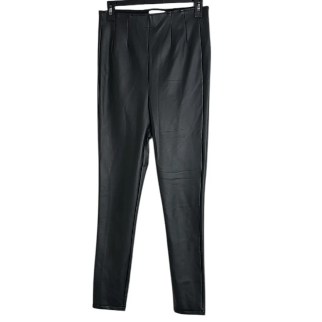 Gentle Fawn Donovan Black Faux Leather Leggings/Pants in Black size M - Image 2