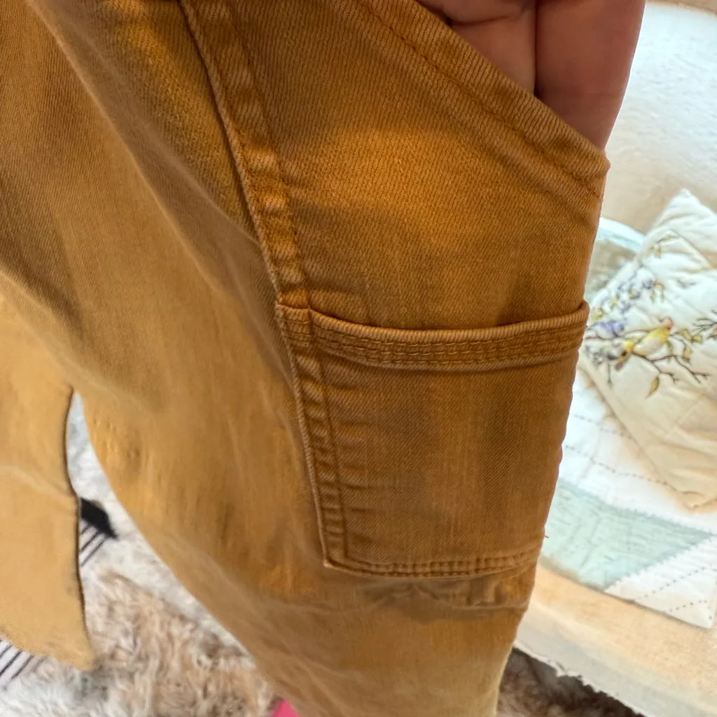 Anthropologie Pilcro & the letterpress Women’s Mustard Cargo Pants size 26 - Image 7