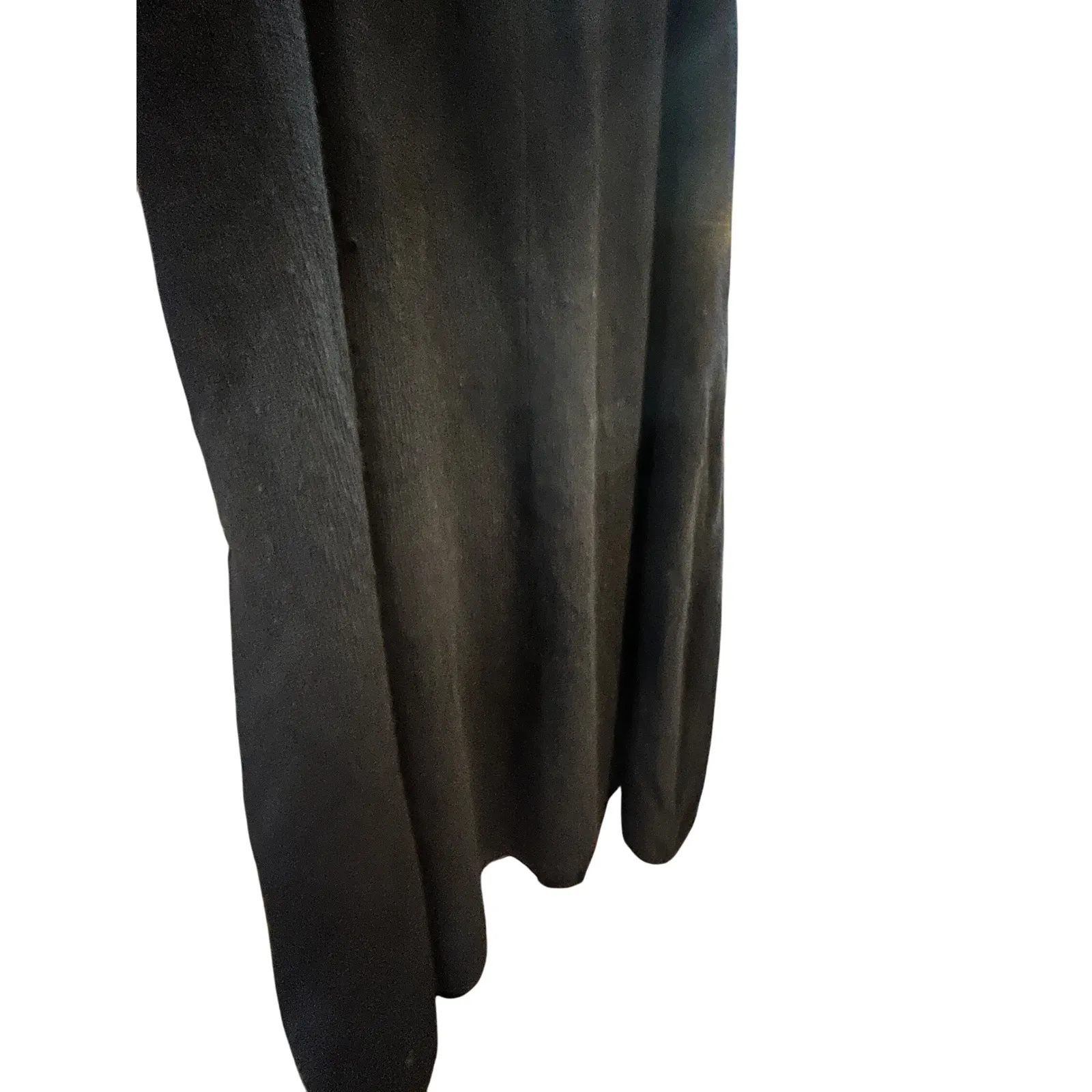 Black Knit Sweater Skirt Midi Length‎ Comfortable Casual Minimalist Size L - Image 3