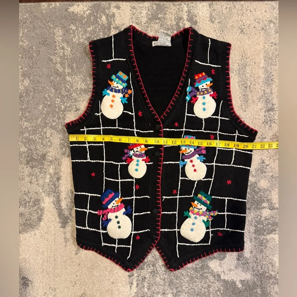 B.P. design Festive Snowman Knit Vest - Image 5
