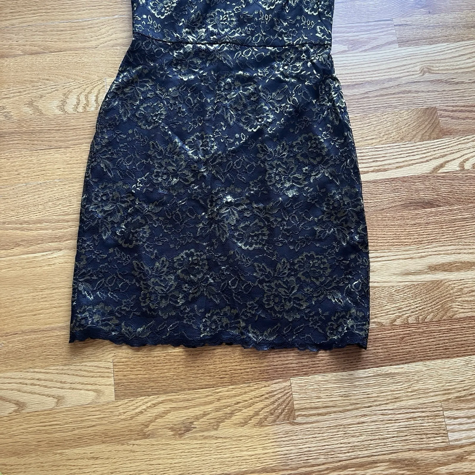 DVF Diane Von Furstenberg‎ Ivory Lace Silk Nisha Mini Dress Size 4 Small/Medium - Image 4