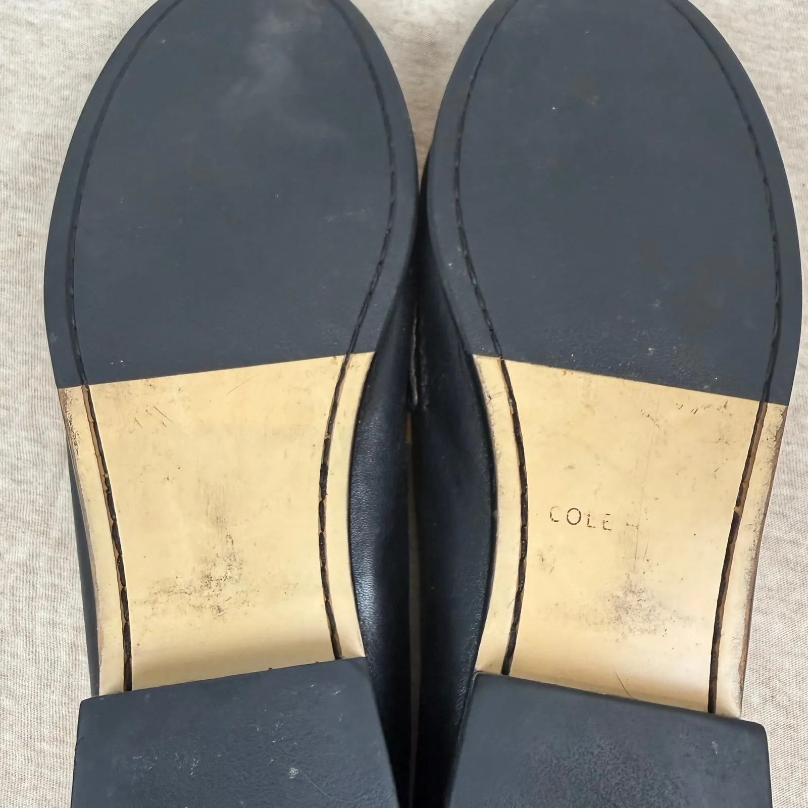 Cole Haan‎ Womens Black Leopard Print Calf Hair Leather Loafers Shoes - Image 8