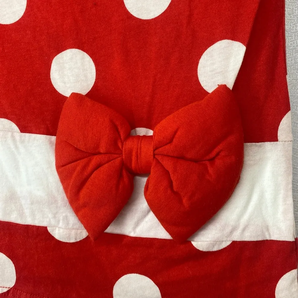 Disney Parks Authentic original Minnie Mouse Shirt puffy bow women sz XS - Image 2