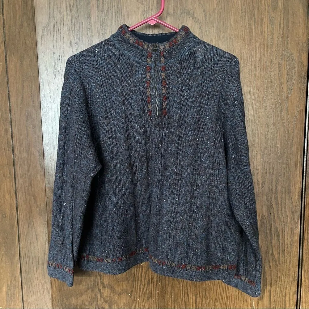 Woolrich Indigo Heather Wool Blend Sweater - Image 2