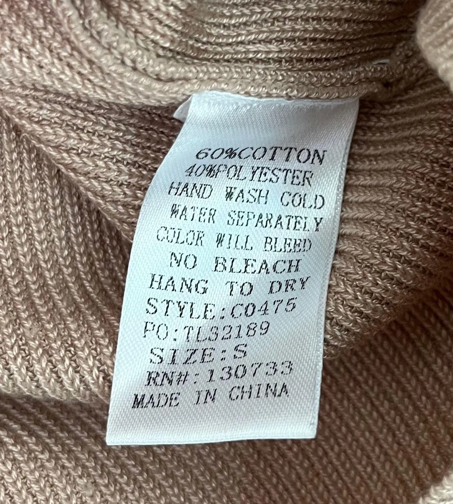 NWT  Women’s Drawstring Neckline Cowl Neck Off Shoulder Sweater Tan Small - Image 13