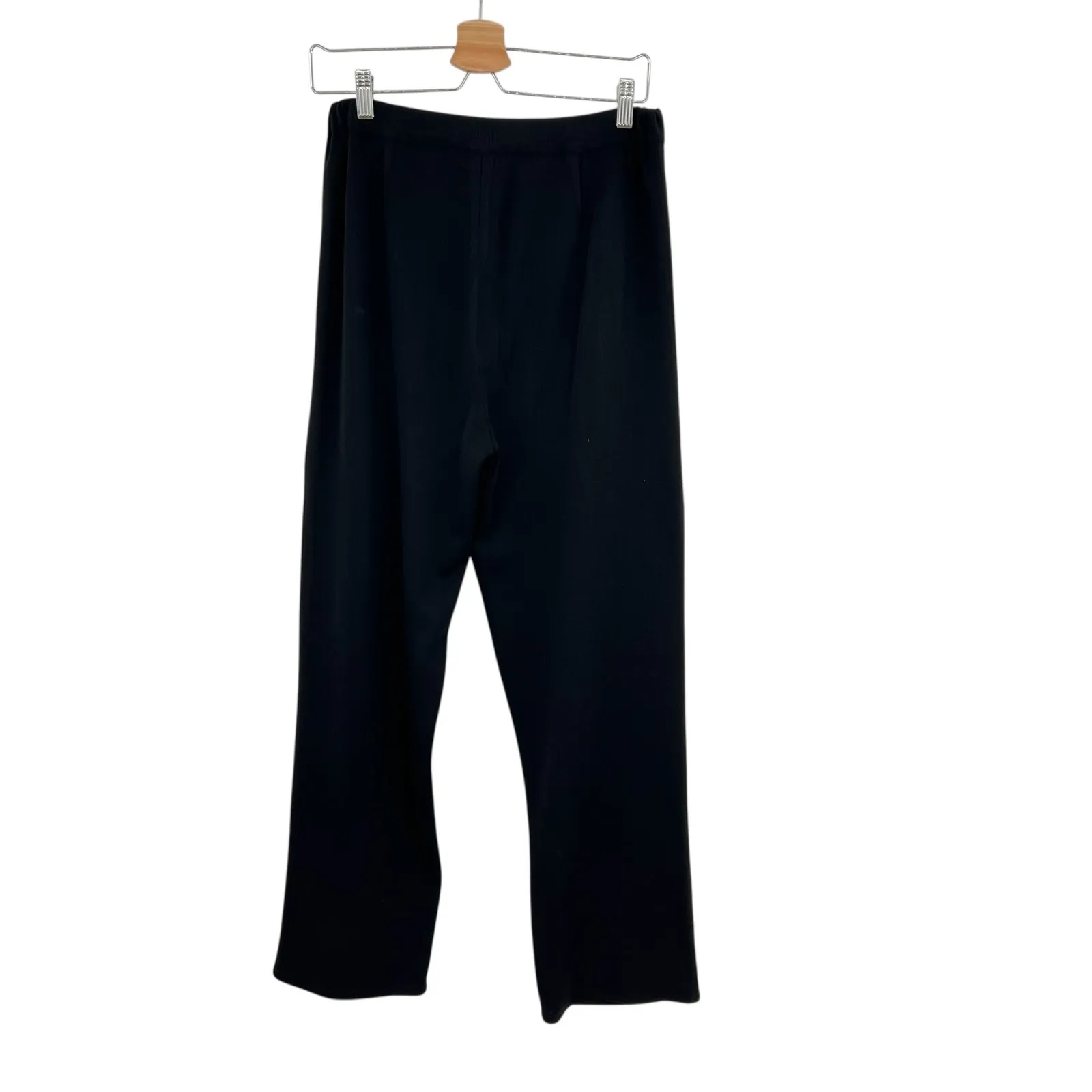 Exclusively Misook Knit Pants Pull-On Straight Leg Black Size Large Petite - Image 7