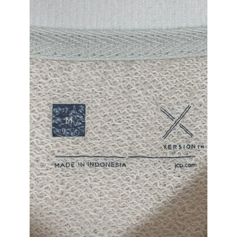 Xersion Clothing Women’s Crew Neck Raglan Pullover Sweatshirt Tan Size Medium - Image 4