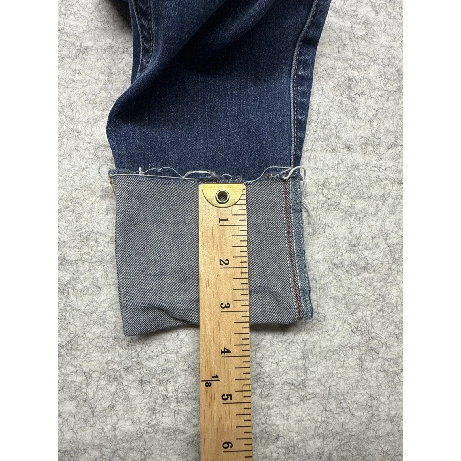 Hollister womans‎ Jeans Denim Size 1 W25 Cuffed Leg Distressed Skinny Legging - Image 4