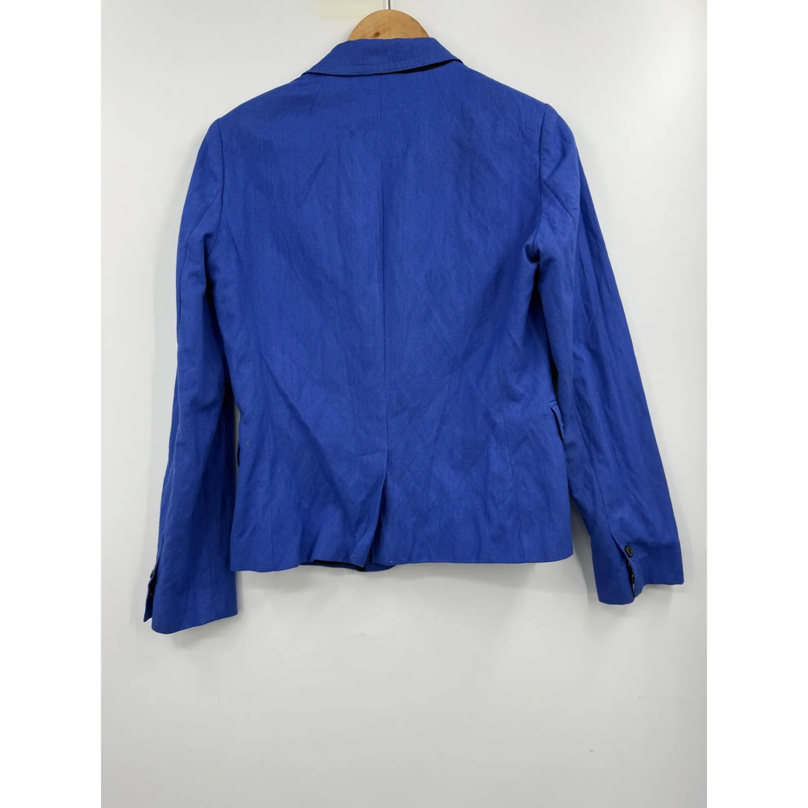 J. Crew Schoolboy Blazer‎ Jacket Size 6 Blue Two Button Womens - Image 8