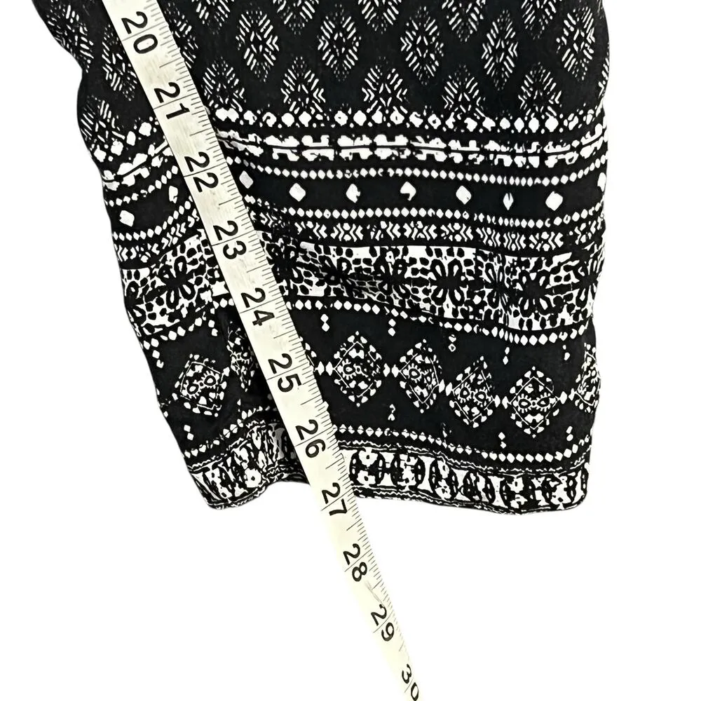 Anthropologie Hei Hei Rhodes Jumpsuit M Gray Black Blouson Pockets Boho Chic - Image 13