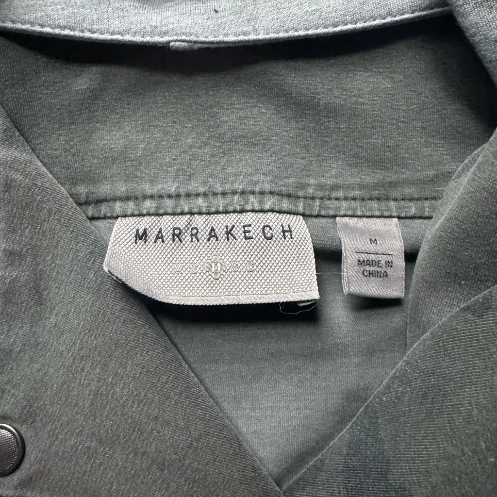 Marrakech Camo Moto Jacket with Hood M Green Size M - Image 2