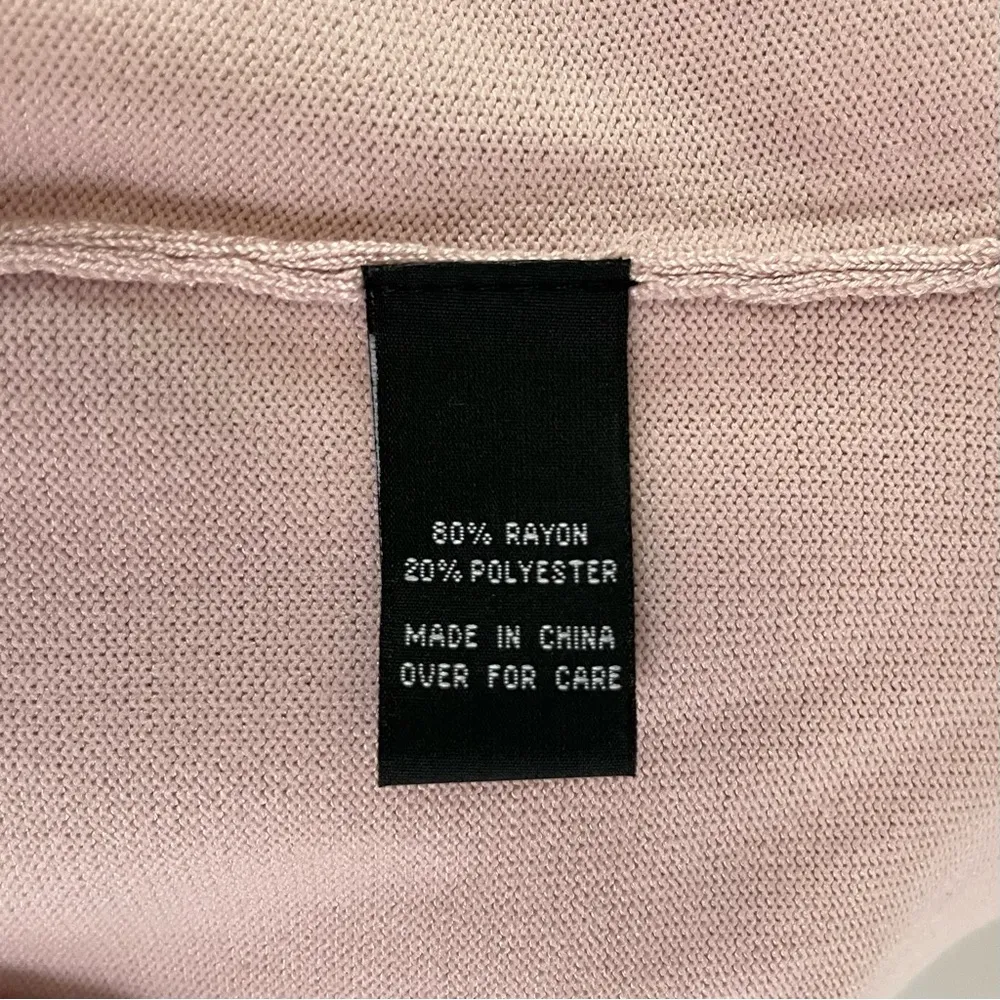 New The General Good Ruffle V-Neck Sleeveless Sweater Knit Top Rose Pink Size XL - Image 13