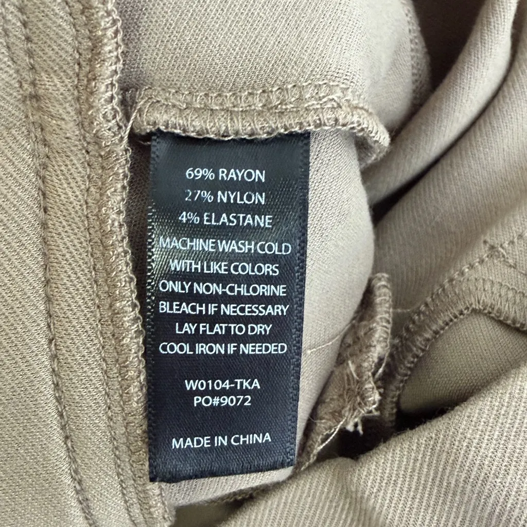 Betabrand Women’s Dress Pant Yoga Pants Taupe / Mocha, Stretch Trousers Sz XL - Image 11