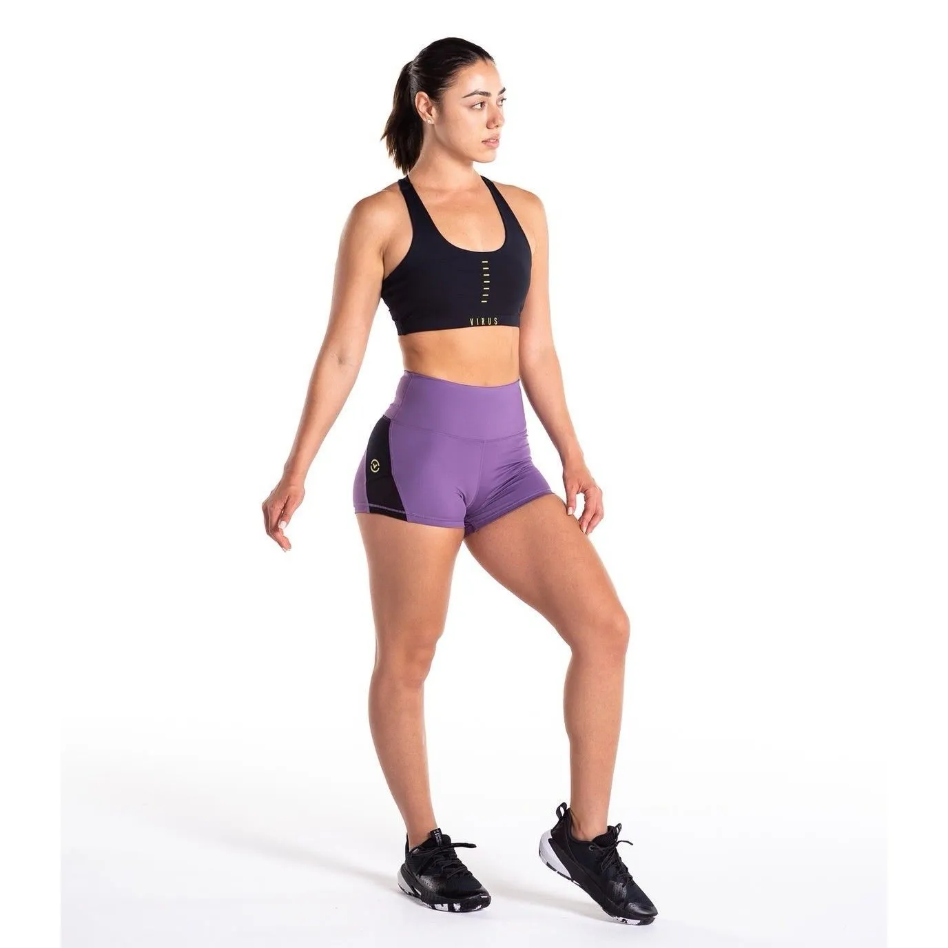 Virus Training Box Tech Shorts Purple 2.5’’ Women’s Medium MSRP $69 EUC - Image 3