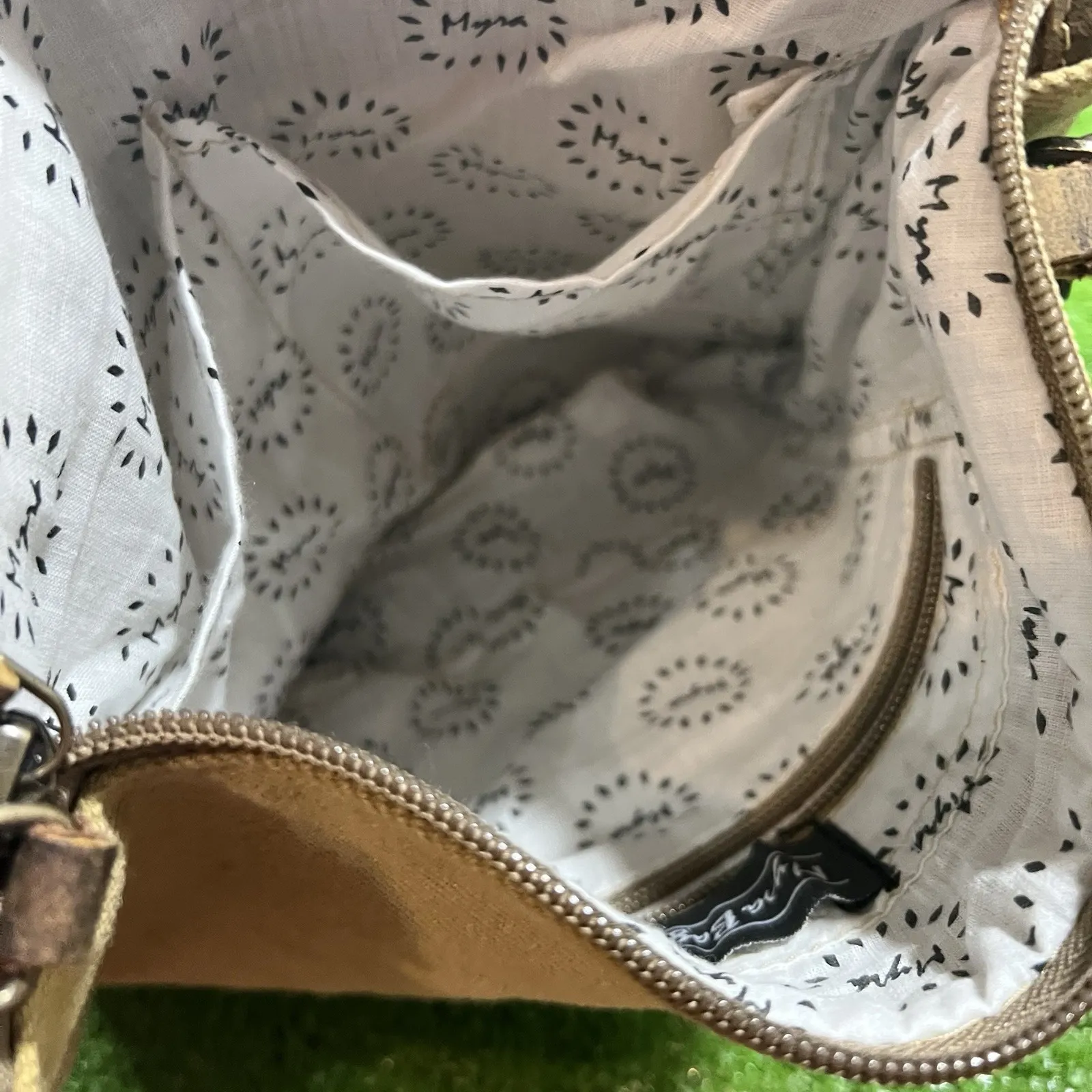 MYRA BAG SMALL & CROSSBODY BAG Chocolate CROSSBODY Canvas Purse‎ & Koozie BOHO - Image 11