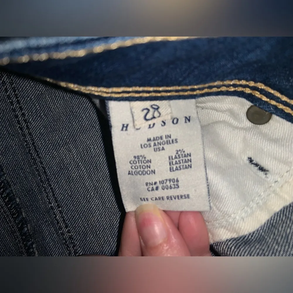 Hudson denim Women's Blue Jeans straight bootcut like new fall classic casual - Image 7