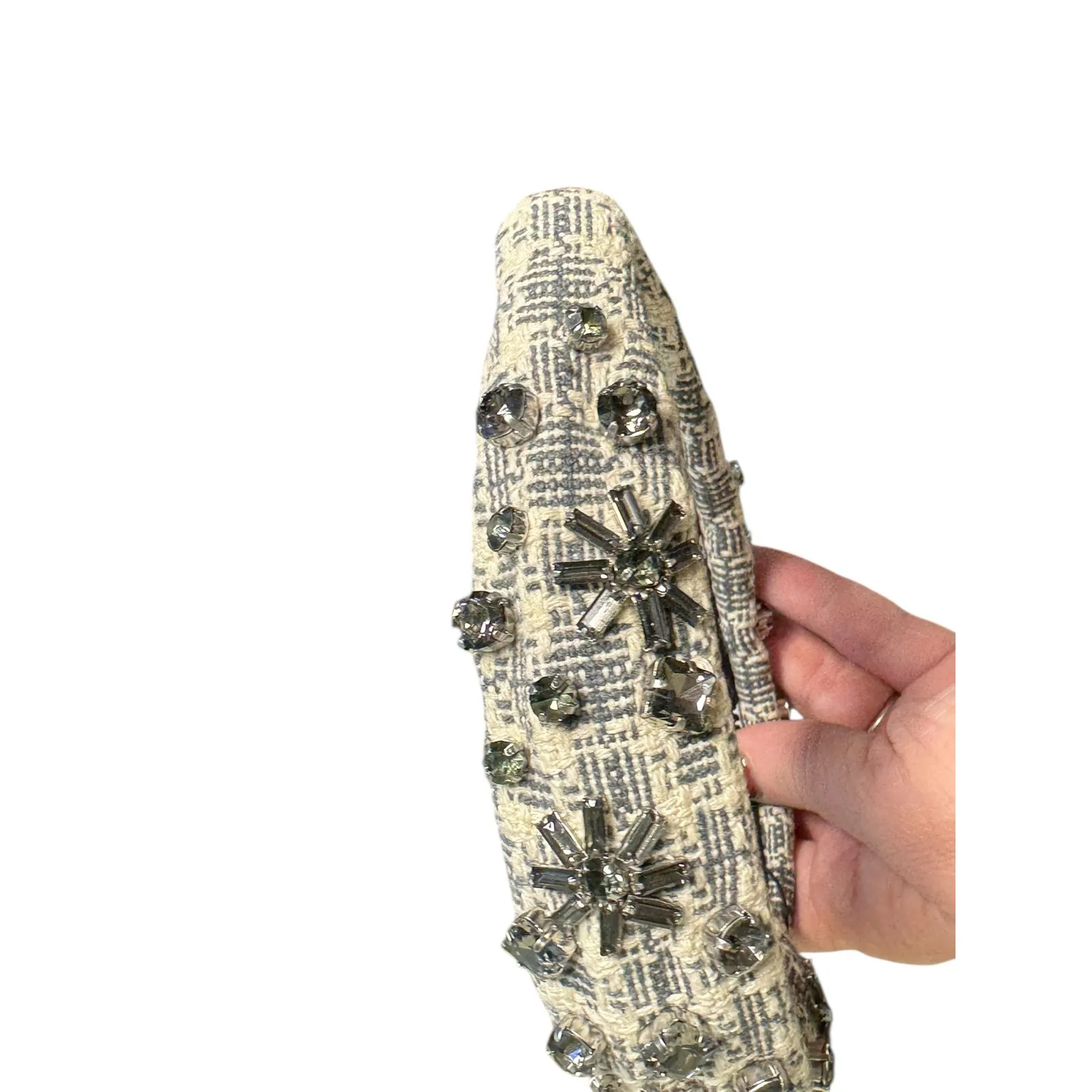 Lele Sadoughi NWT Crystal Snowflake Knotted Headband w/Dust Bag - Image 11