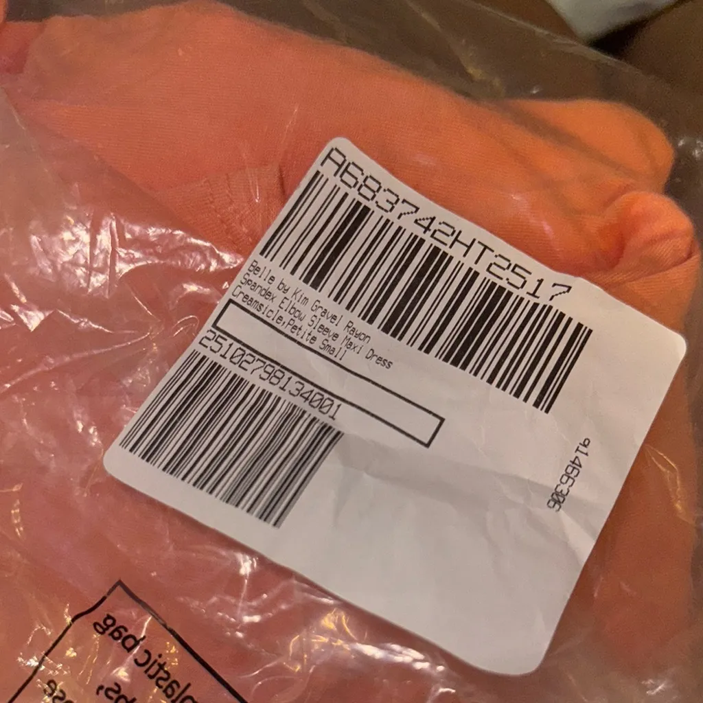 Belle by Kim‎ Gravel Regular Rayon Spandex Elbow Sleeve Maxi Dress Orange Size undefined - Image 5