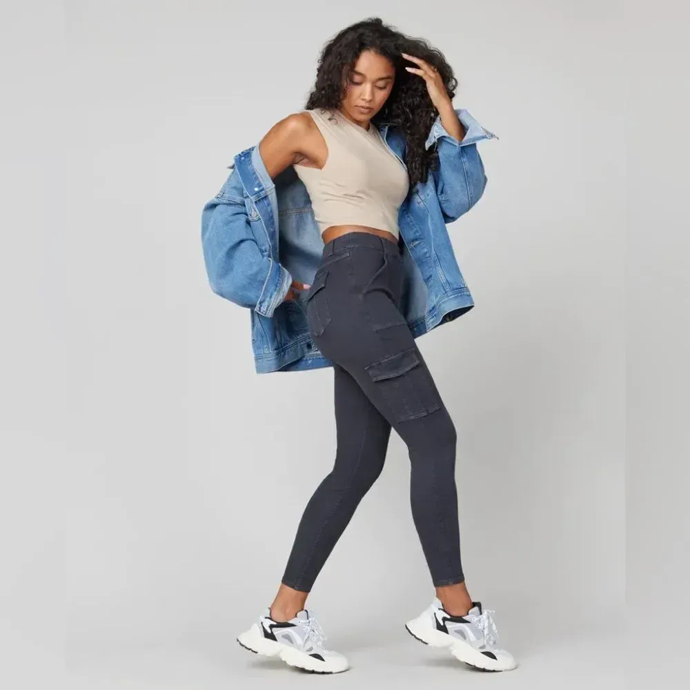 NWT SPANX Stretch Twill Ankle Cargo Pant Size Medium‎ - Image 2