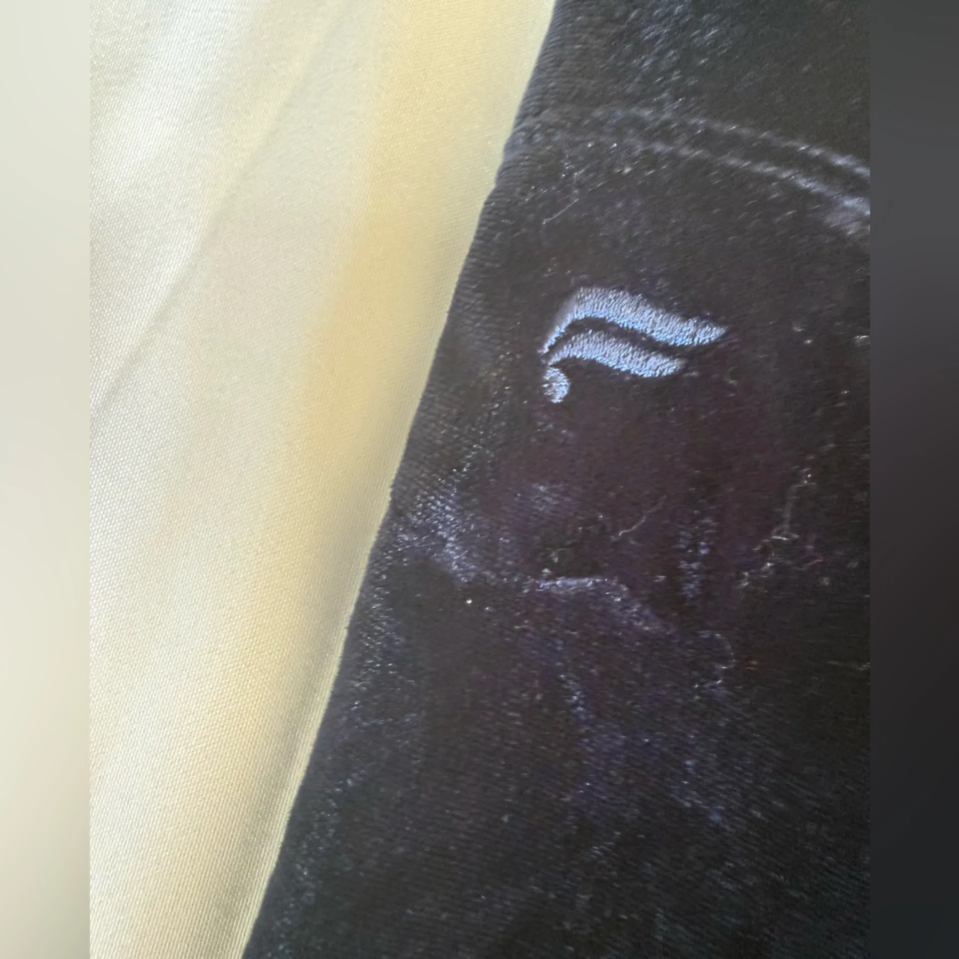 NWT Fabletics Emma Velour High Waist Leggings Short Navy Large 10 - Image 5