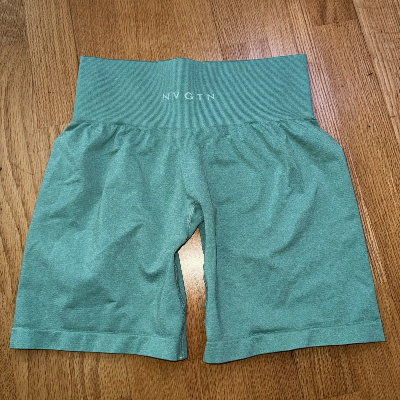 NVGTN Contour Seamless Shorts Biker High-Waisted Compression Turquoise Green M - Image 2