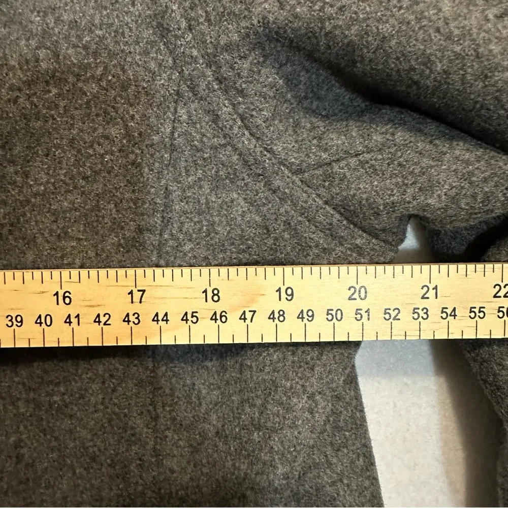 American Eagle Womens Pea Coat Wool Double Breasted Grey Size L - Image 5