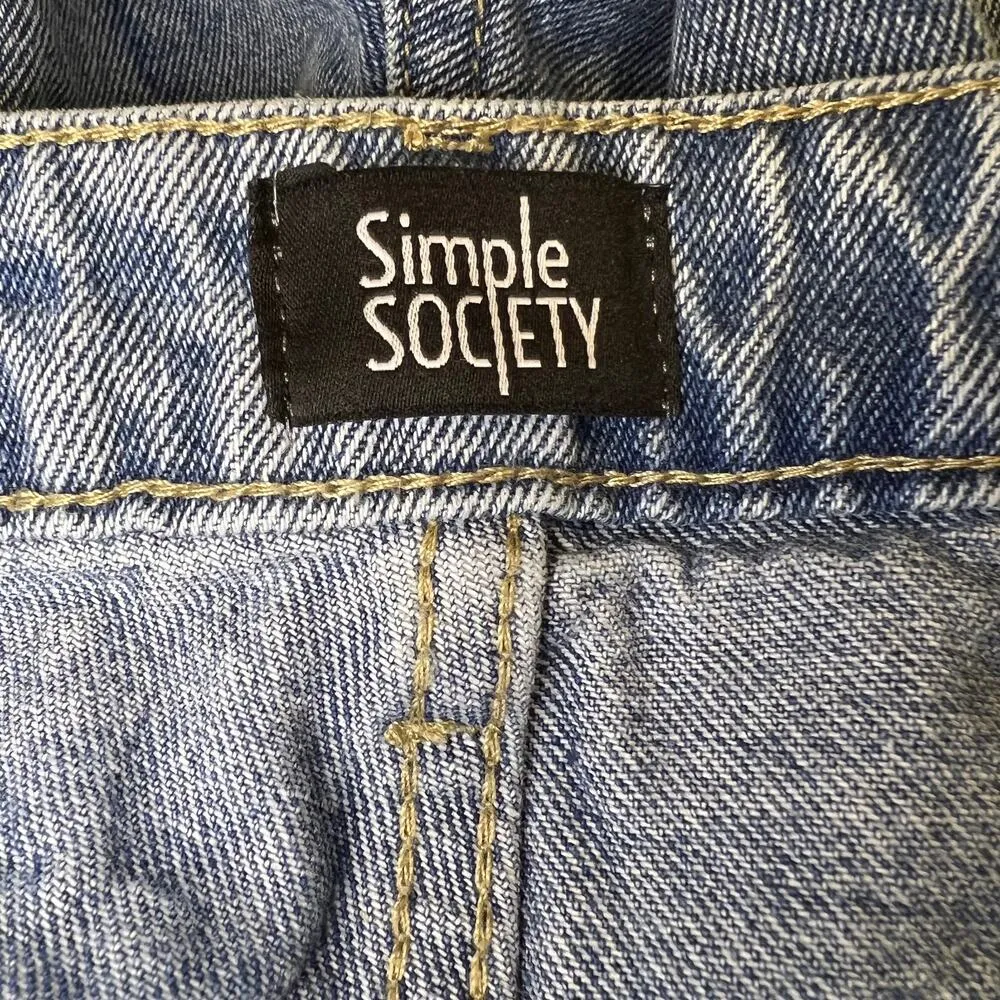 Simple Society Women's Bandana Ankle Jeans Size 11/30 - Image 3
