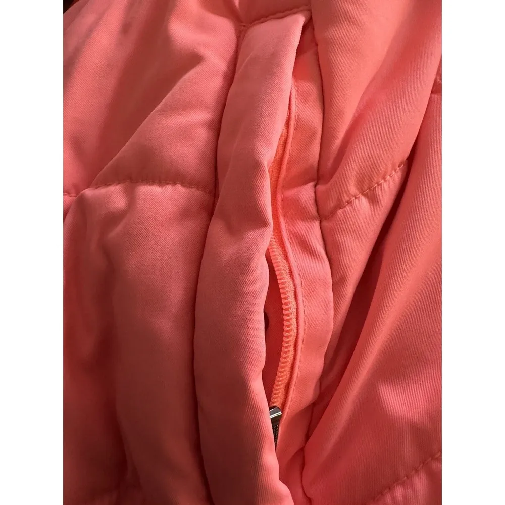Columbia Down Jacket Women Large Pink/ Salmon Full Zip Puffer - Image 13