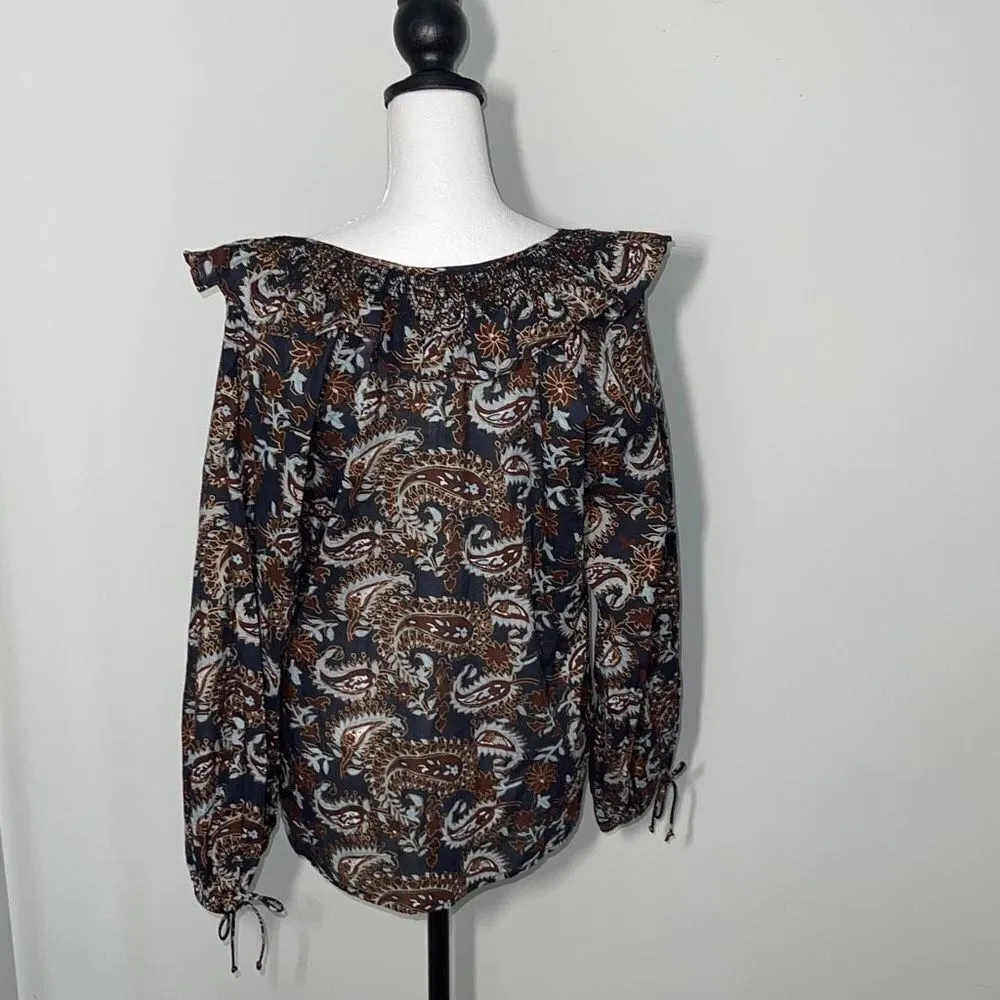Cleobella Jillian Blouse‎ in Avalon Floral Print Size XSmall New Cotton organic - Image 7