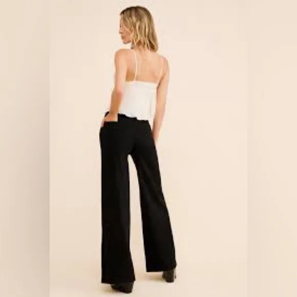 Like NEW DL1961 Hepburn Wide Leg High Rise Vintage Jeans Black Sz 30 $208 Anthro - Image 7