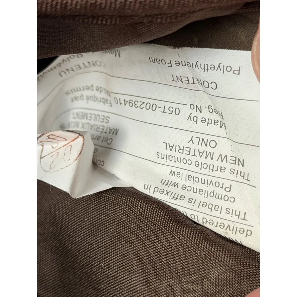 Vintage Brown Samsonite Leather Laptop Bag 12"x16" With Adjustable Strap & Multi - Image 11