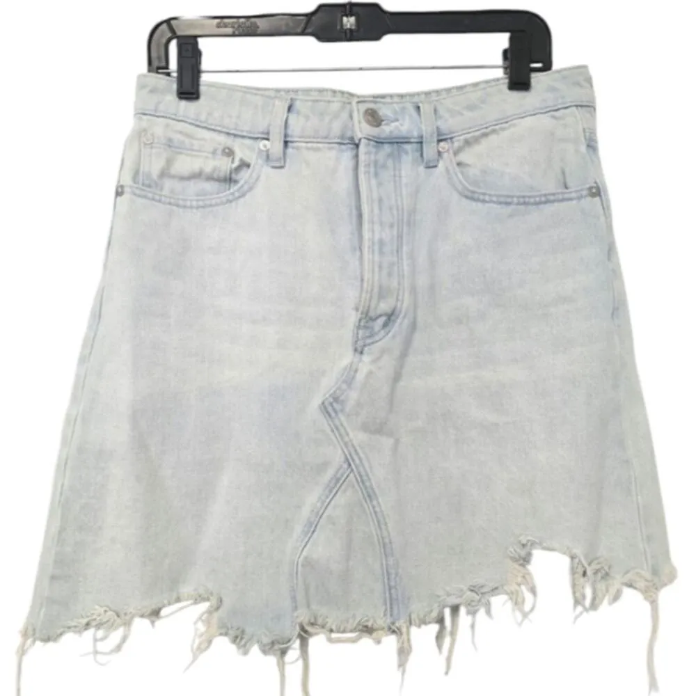 Free People We The Free Mini Skirt Size 29 STYLE GOING ROUGE light Denim - Image 2