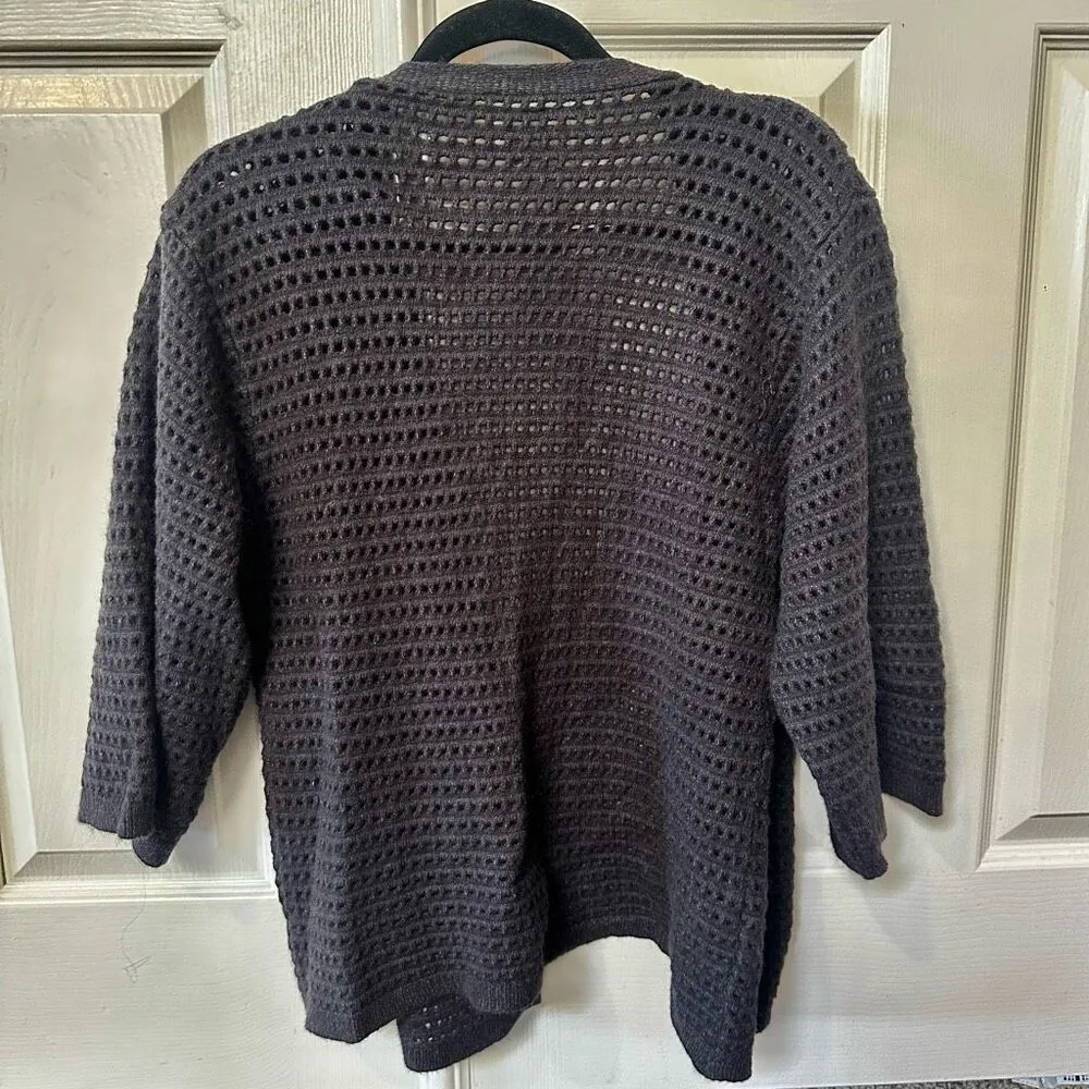 Akemi + kin grey cut out cardigan sweater - Image 2