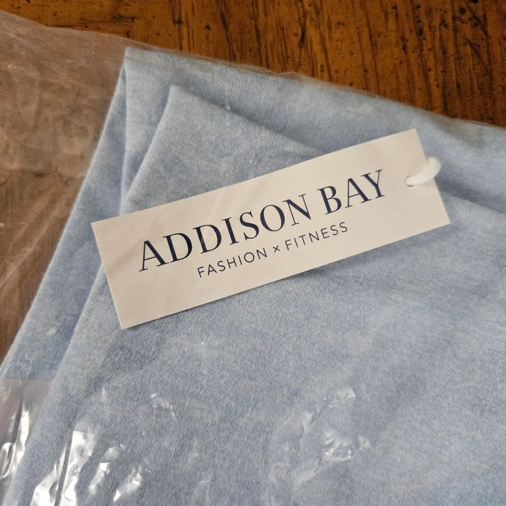Addison Bay Leggings Ludlow Light Heather Blue Solid Active Fitness Fashion - Image 7