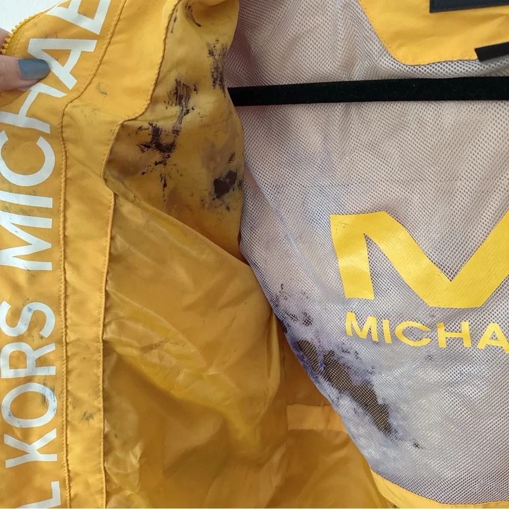 Michael Kors  yellow windbreaker rain jacket - Image 2