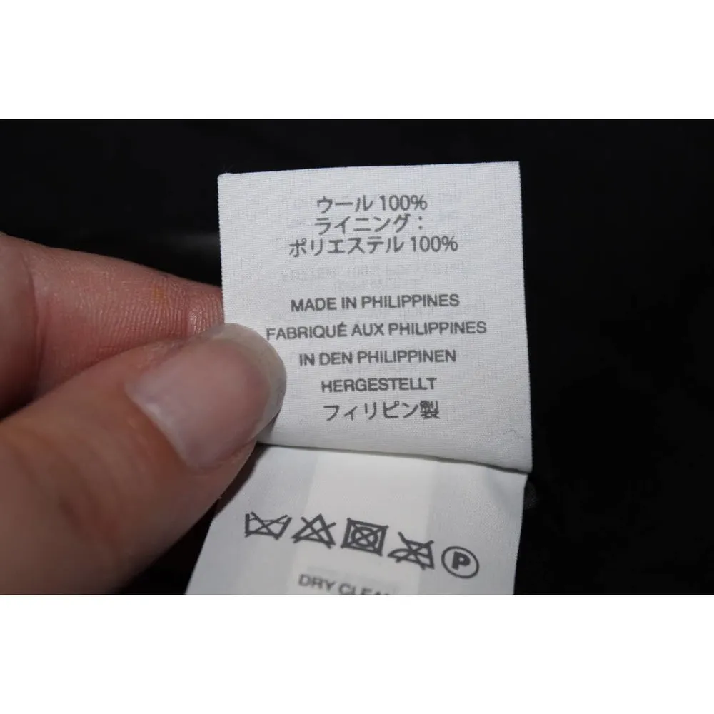 Women's J. Crew Wool Ruffle Mini Skirt G9148 Black Wool Zip Up Mini Skirt Size 0 - Image 5