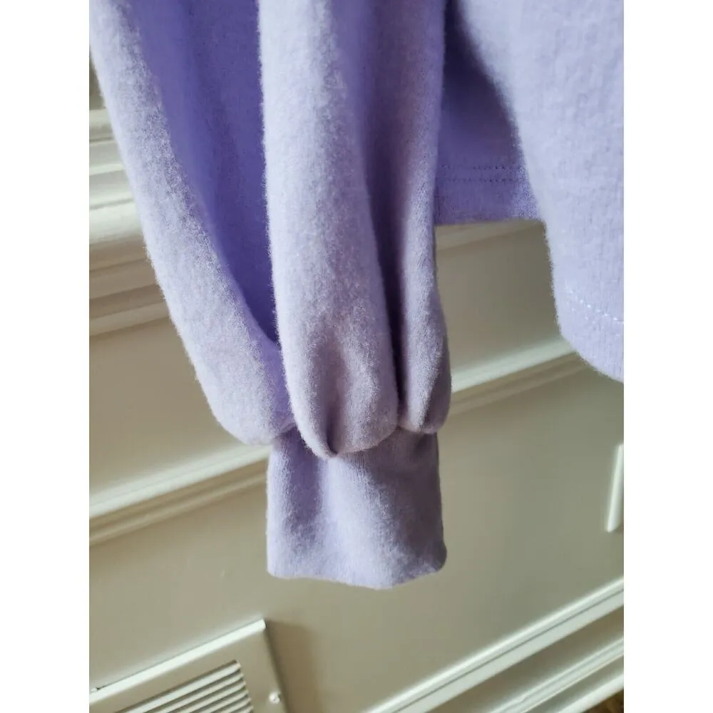 Another Reason Women's Purple Polyester High Neck Long Sleeve Pullover Sweater M Size M - Image 6