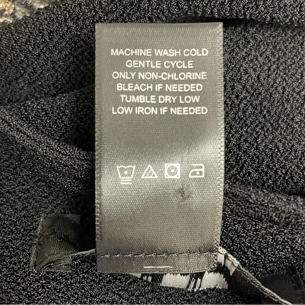 Vintage Ali Miles Lagenlook Ruffle Trim Black & Gold Jacket Topper Size Large - Image 14