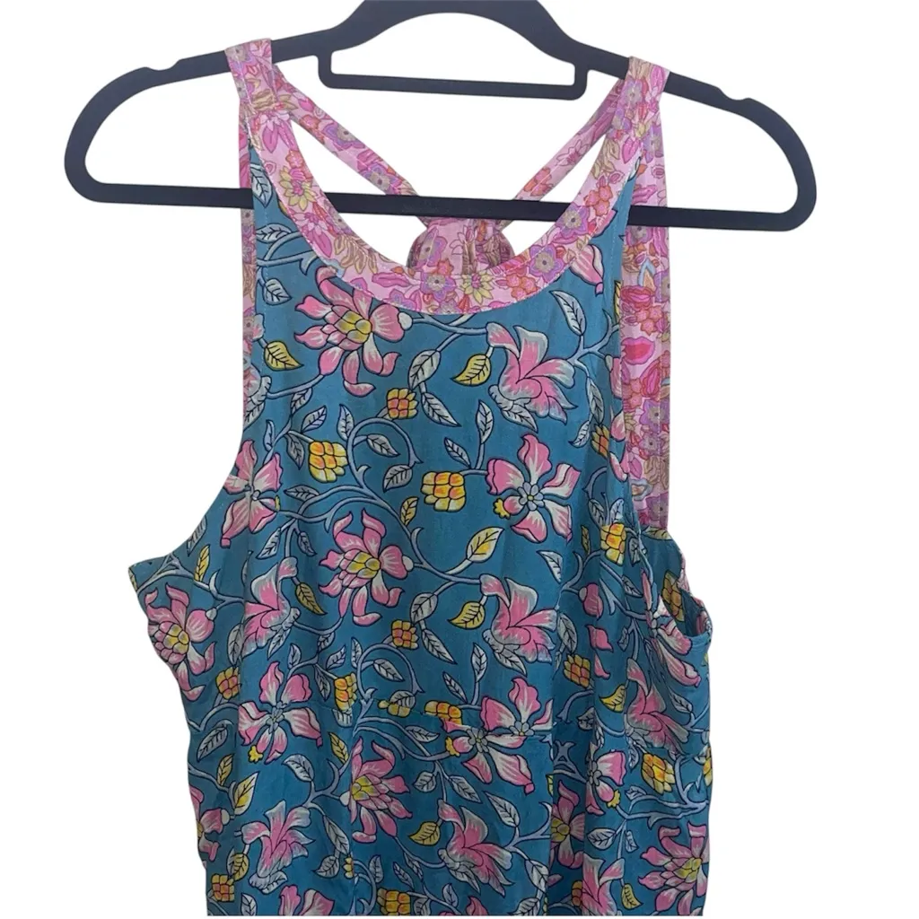 NATURAL LIFE Floral Maxi Dress - Blue and Pink - Image 6