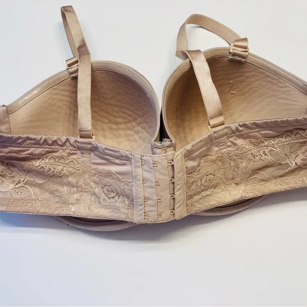 Torrid Bombshell Everyday Strapless Convertible Push Up Bra Plus Size 40DDD Nude - Image 6