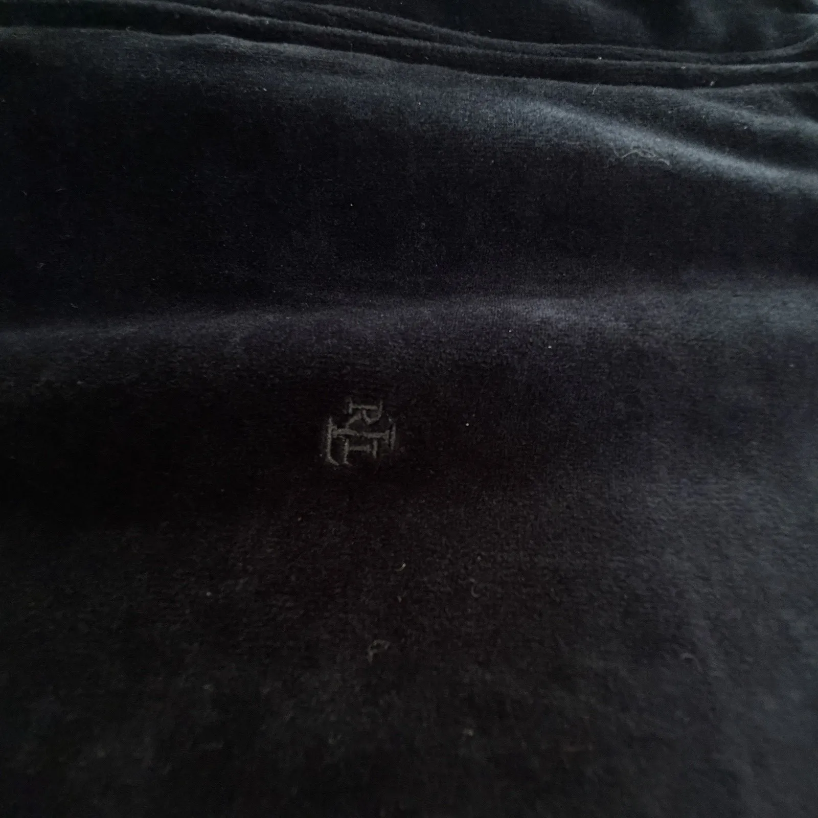 LRL Ralph Lauren Velour Tracksuit Set Navy Zip Jacket L Wide Leg Pants M Lounge - Image 14