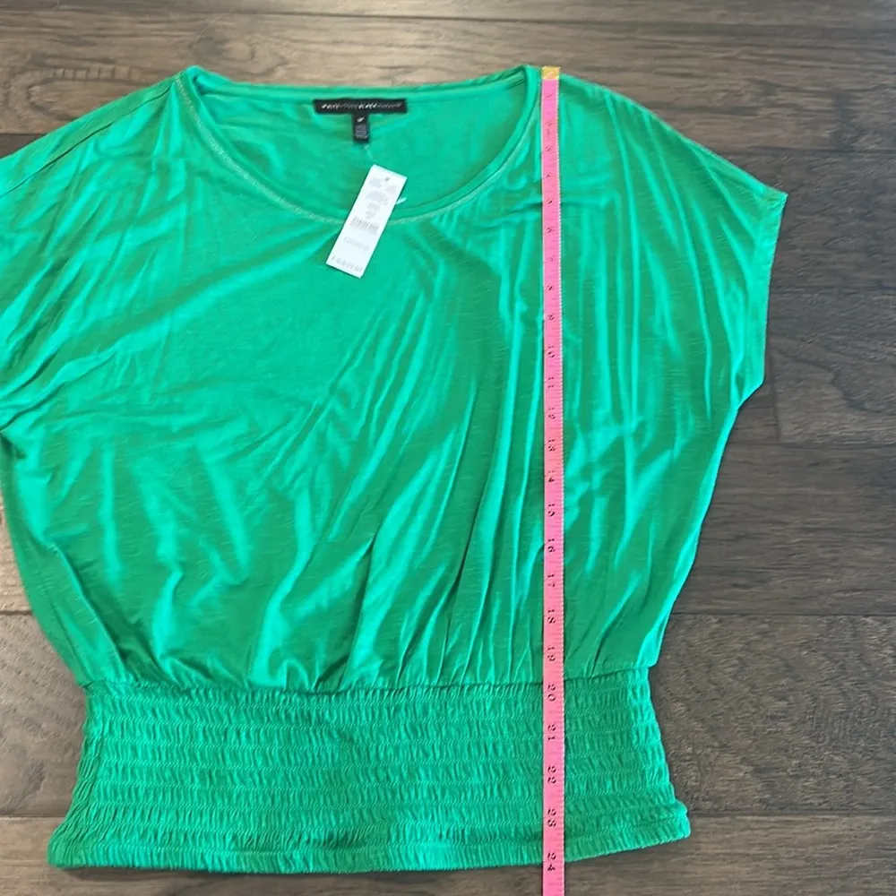 NWT White House Black Market Smocked Hem Tee Sz M - Image 11