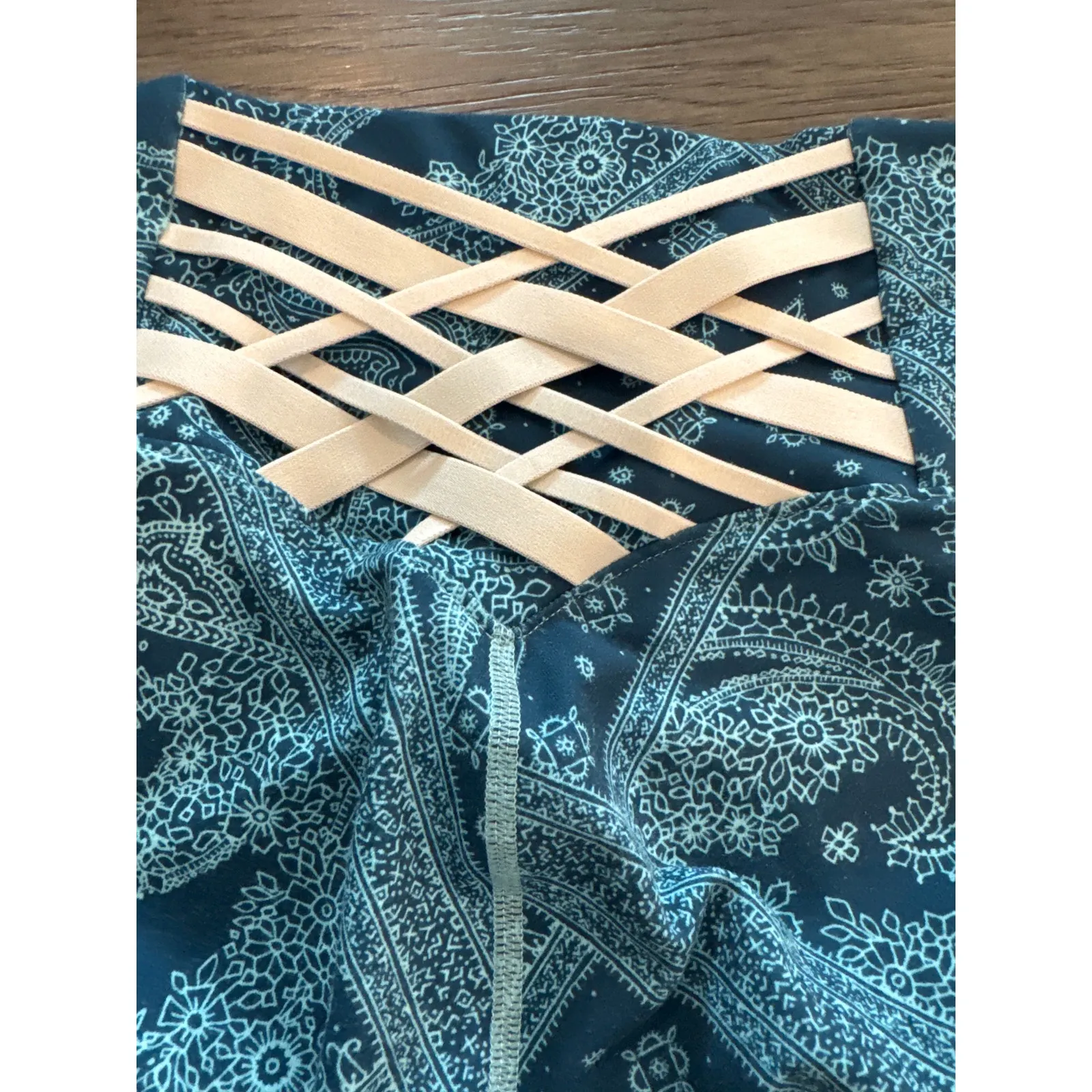 Fabletics Boost PowerHold® High-Waisted 7/8 Leggings Women's Medium Blue - Image 9