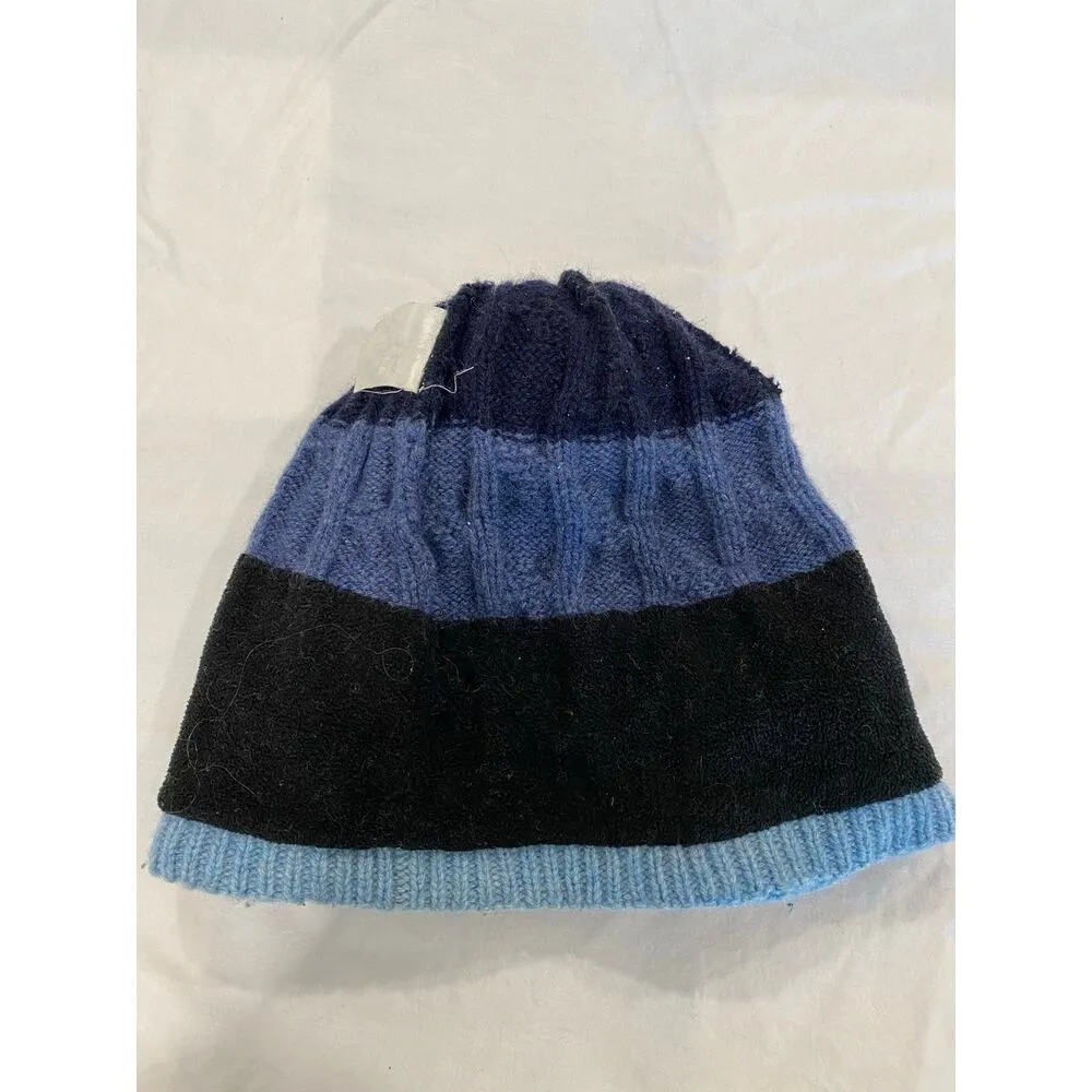 Women’s Pom Beanie Blue - Image 3